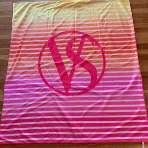 Victoria’s Secret Striped roll up Beach mat portable blanket picnic park